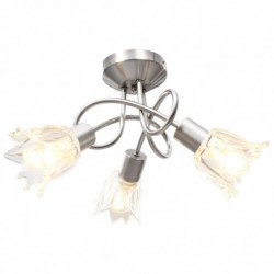 Deckenleuchte Glas-Lampenschirme für 3 E14 Glühlampen