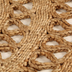 Teppich Jute Handgeflochten 150 cm Rund