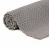 Teppich Rechteckig Grau 180x250 cm Baumwolle