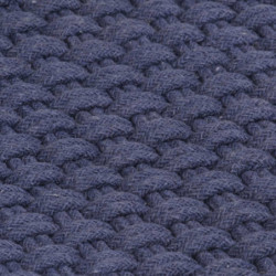 Teppich Rechteckig Marineblau 180x250 cm Baumwolle