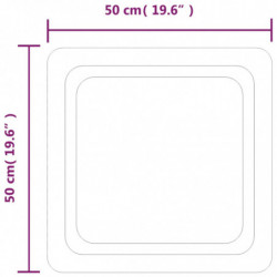 LED-Badspiegel 50x50 cm