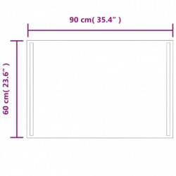 LED-Badspiegel 60x90 cm