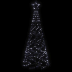 LED-Weihnachtsbaum Kegelform Kaltweiß 200 LEDs 70x180 cm