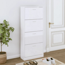 Schuhschrank Hochglanz-Weiß...