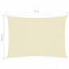 Sonnensegel Oxford-Gewebe Rechteckig 2,5x5 m Creme