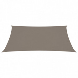 Sonnensegel Oxford-Gewebe Rechteckig 3,5x4,5 m Taupe