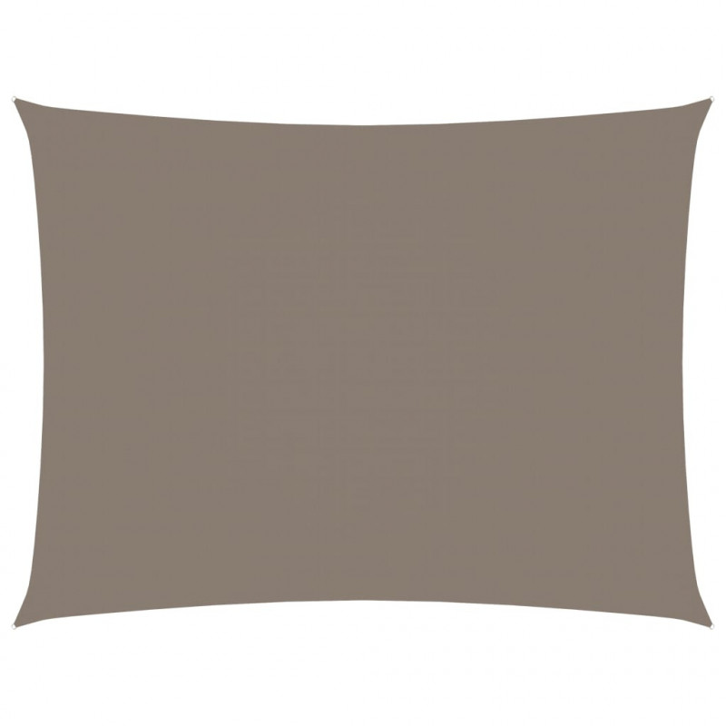 Sonnensegel Oxford-Gewebe Rechteckig 5x7 m Taupe