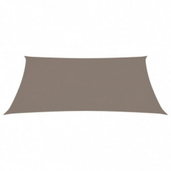 Sonnensegel Oxford-Gewebe Rechteckig 5x7 m Taupe