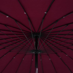 Sonnenschirm mit Aluminium-Mast 270 cm Bordeauxrot