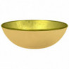 Waschbecken Hartglas 35x12 cm Golden