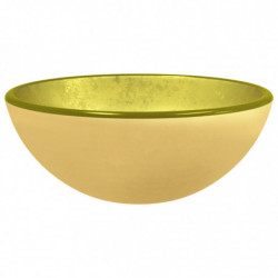 Waschbecken Hartglas 30x12 cm Golden