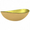 Waschbecken Hartglas 54,5x35x15,5 cm Golden