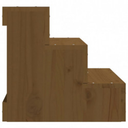 Haustiertreppe Honigbraun 40x37,5x35 cm Massivholz Kiefer