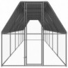 Outdoor-Hühnerkäfig 2x12x2 m Verzinkter Stahl