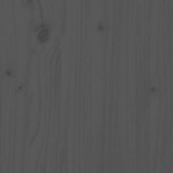 Hundehütte Grau 70x50x62 cm Massivholz Kiefer