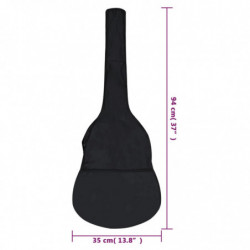 Gitarrentasche für 1/2 Klassikgitarre Schwarz 94x35 cm Stoff