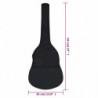 Gitarrentasche für 1/2 Klassikgitarre Schwarz 94x35 cm Stoff