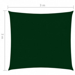 Sonnensegel Oxford-Gewebe Quadratisch 3x3 m Dunkelgrün