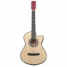 Western Cutaway Gitarre mit 6 Saiten 38" Lindenholz