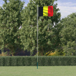 Belgische Flagge mit Mast...