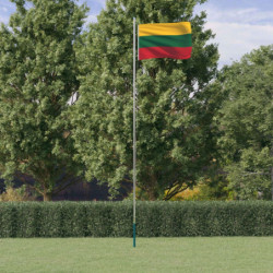 Flagge Litauens mit Mast...