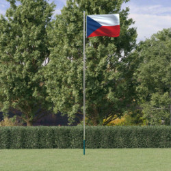 Tschechische Flagge mit...