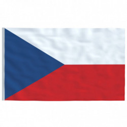 Tschechische Flagge mit Mast 6,23 m Aluminium