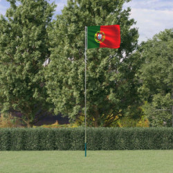 Flagge Portugals mit Mast...
