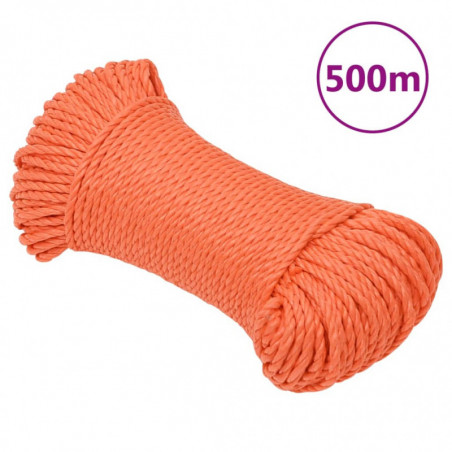 Arbeitsseil Orange 3 mm 500 m Polypropylen