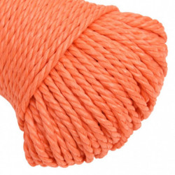 Arbeitsseil Orange 3 mm 100 m Polypropylen