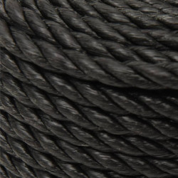 Arbeitsseil Schwarz 12 mm 50 m Polypropylen