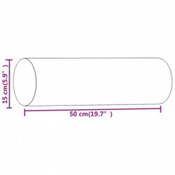 Sofakissen 2 Stk. Rosa Ø15x50 cm Samt