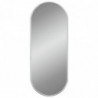 Wandspiegel Silbern 50x20 cm Oval