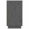 Schuhregal Grau 110x34x61 cm Massivholz Kiefer