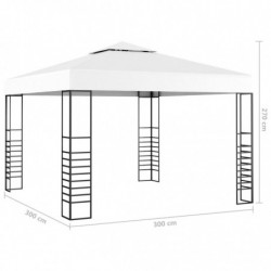 Gartenpavillon Ulli 3×3 m Weiß