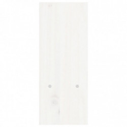 Monitorständer Weiß (39-72)x17x43 cm Massivholz Kiefer