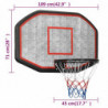 Basketballkorb Schwarz 109x71x3 cm Polyethylen