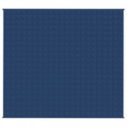 Gewichtsdecke Blau 200x225 cm 9 kg Stoff