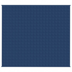 Gewichtsdecke Blau 200x230 cm 13 kg Stoff