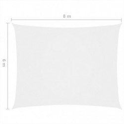 Sonnensegel Oxford-Gewebe Rechteckig 6x8 m Weiß