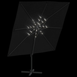 LED-Ampelschirm Schwarz 400x300 cm