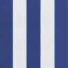 Kissen für Palettensofa Blau Weiß Gestreift 120x40x12 cm Stoff