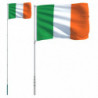 Flagge Irlands mit Mast 5,55 m Aluminium