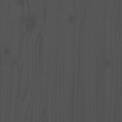 Pflanzkübel mit Ablage Grau 82,5x54x81 cm Massivholz Kiefer