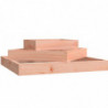 Pflanzkübel 83x83x27 cm Massivholz Douglasie