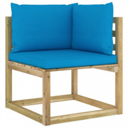8-tlg. Garten-Lounge-Set mit Kissen Imprägniertes Kiefernholz