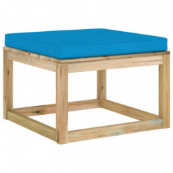 8-tlg. Garten-Lounge-Set mit Kissen Imprägniertes Kiefernholz