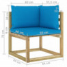 8-tlg. Garten-Lounge-Set mit Kissen Imprägniertes Kiefernholz
