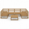 7-tlg. Garten-Lounge-Set Massivholz Kiefer