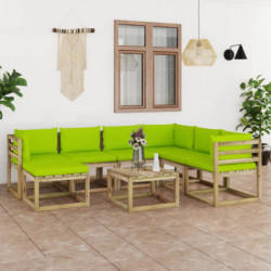 8-tlg. Garten-Lounge-Set...